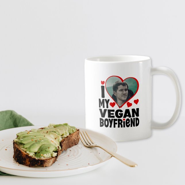 Taza De Café Amo a mi novio vegan, Día de San Valentín (Subido por el creador)