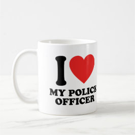 Taza De Café Amo A Mi Oficial De Policía