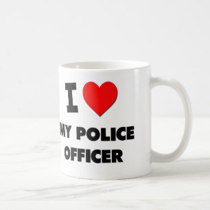 Taza De Café Amo a mi oficial de policía