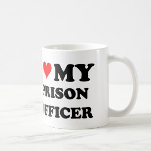 Taza De Café Amo a mi oficial de prisión