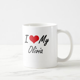 Taza De Café Amo a mi Olivia