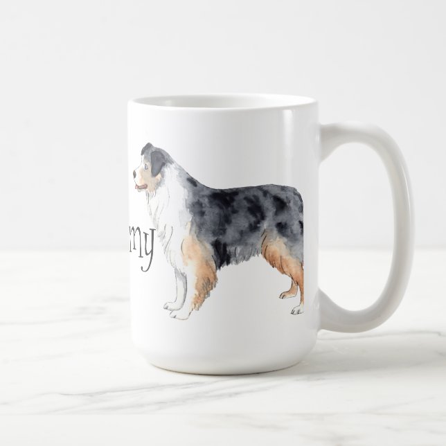 Taza De Café Amo a mi Pastor Australiano (Derecha)