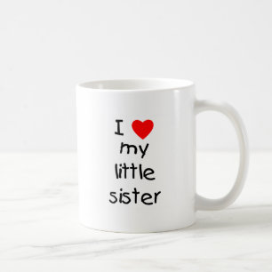 Taza De Café Amo a mi pequeña hermana