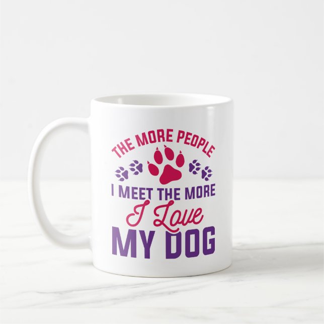 Taza De Café Amo A Mi Perro (Izquierda)