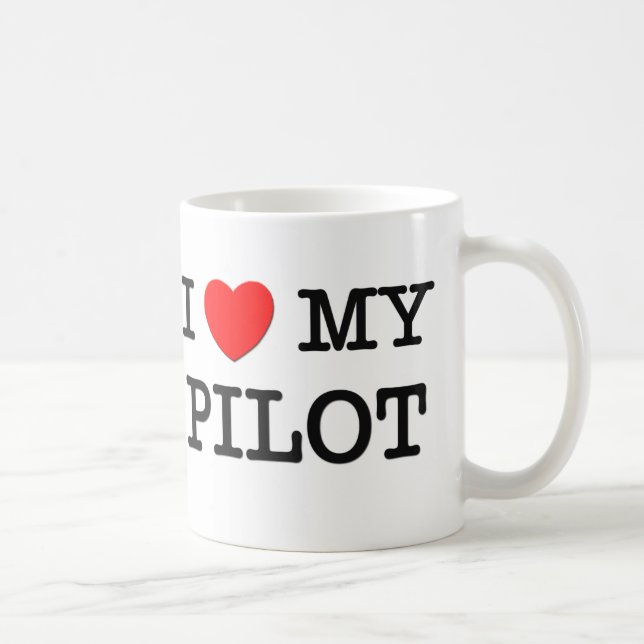 Taza De Café Amo a mi PILOTO (Derecha)