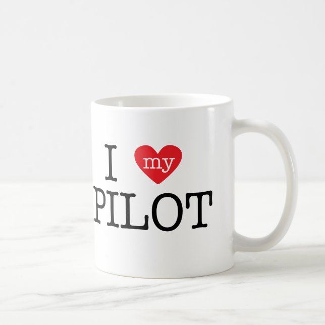 Taza De Café Amo a mi piloto (Derecha)