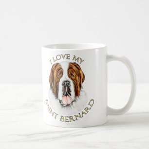 Taza De Café Amo a mi San Bernardo