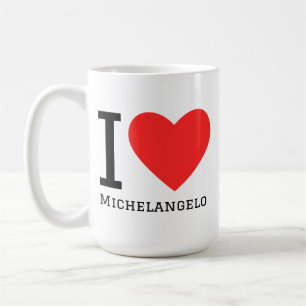 Taza De Café Amo a Michelangelo 
