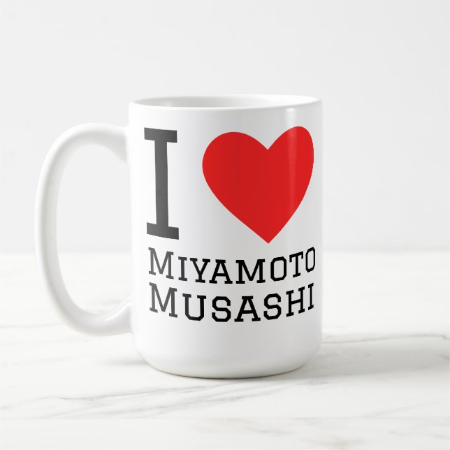 Taza De Café Amo a Miyamoto Musashi (Izquierda)