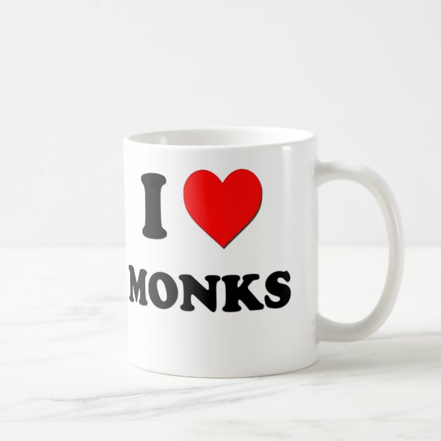 Taza De Café Amo a monjes (Derecha)