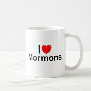Taza De Café Amo a mormones (del corazón)