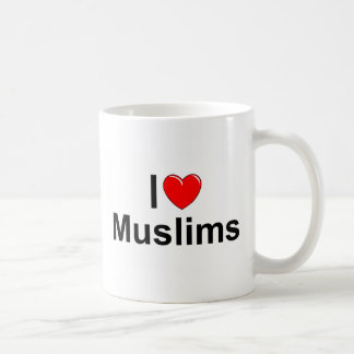 Taza De Café Amo a musulmanes (del corazón)