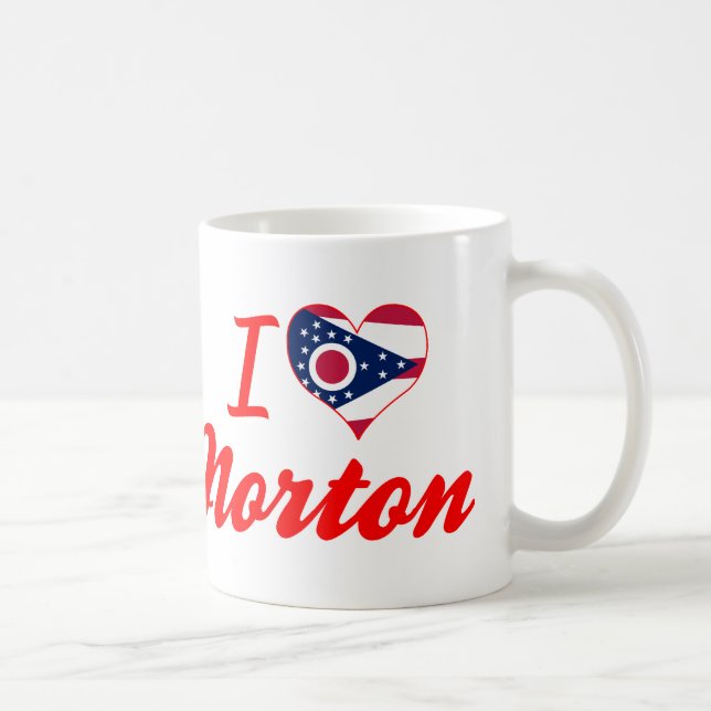 Taza De Café Amo a Norton, Ohio (Derecha)