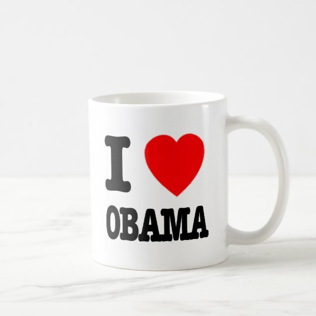 Taza De Café Amo a Obama (Derecha)