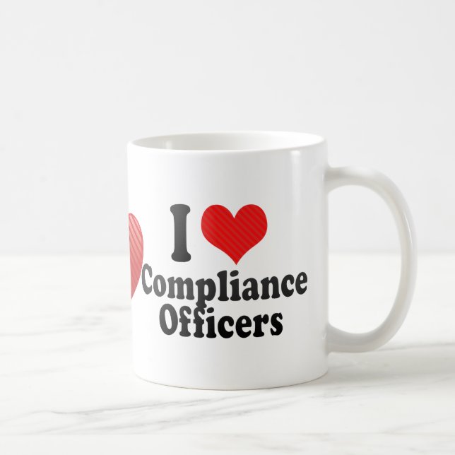 Taza De Café Amo a oficiales de la conformidad (Derecha)