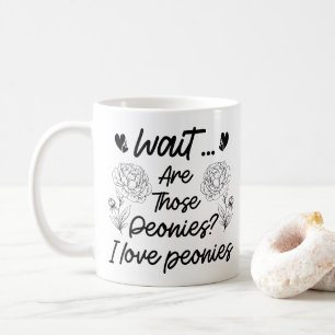 Taza De Café Amo a Peonies Peony Flower Lover Diversión del Día