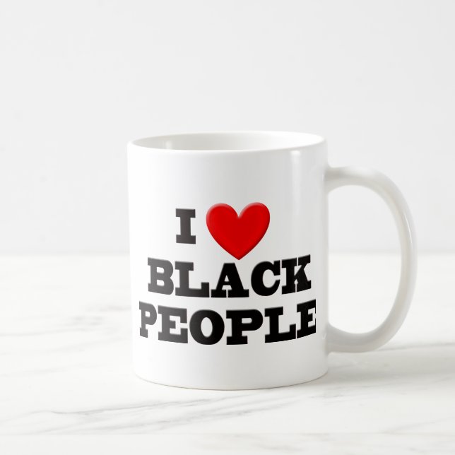 Taza De Café Amo a personas negras (Derecha)