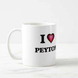 Taza De Café Amo a Peyton