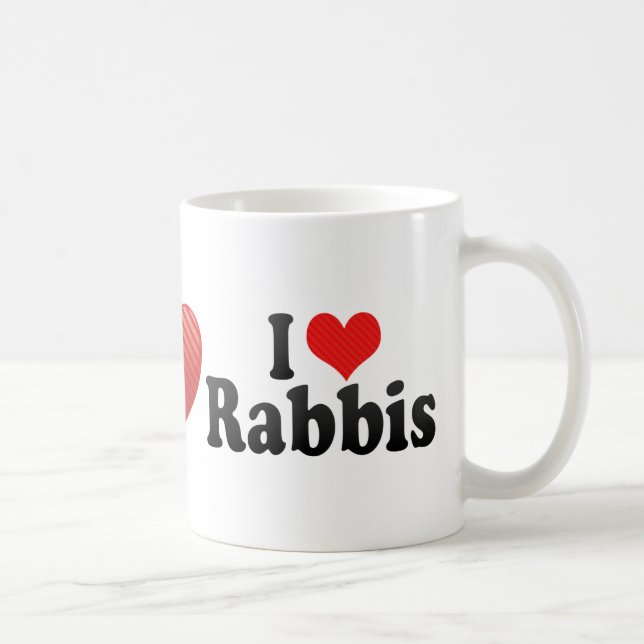 Taza De Café Amo a rabinos (Derecha)