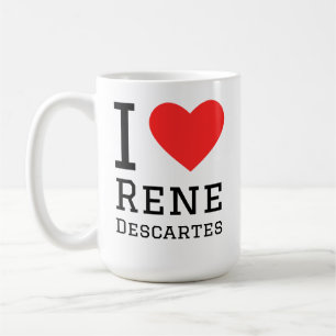 Taza De Café Amo a Rene Descartes