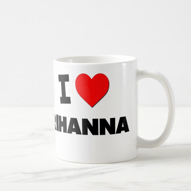 Taza De Café Amo a Rihanna (Derecha)