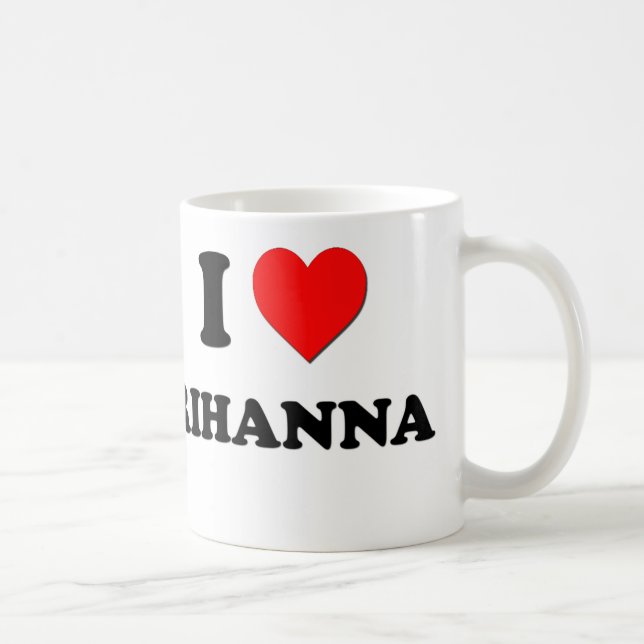 Taza De Café Amo a Rihanna (Derecha)