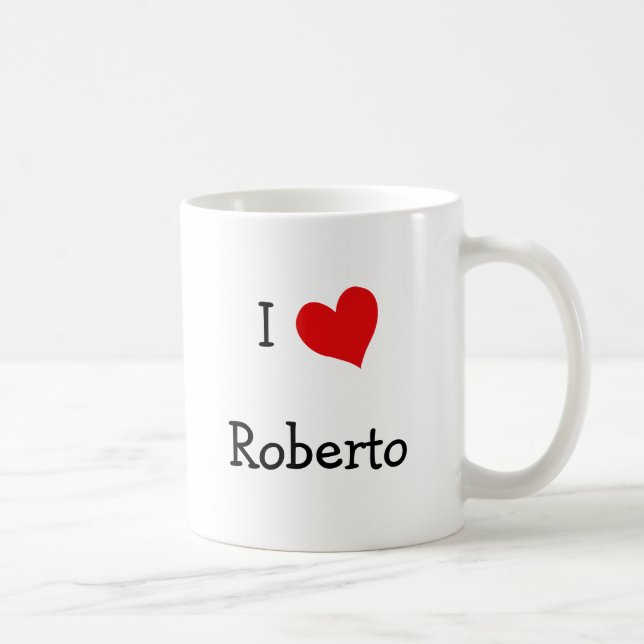 Taza De Café Amo a Roberto (Derecha)