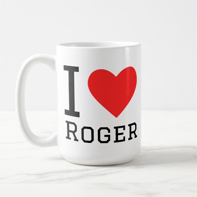 Taza De Café Amo a roger (Izquierda)
