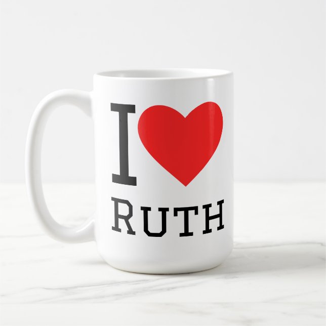 Taza De Café Amo a ruth (Izquierda)