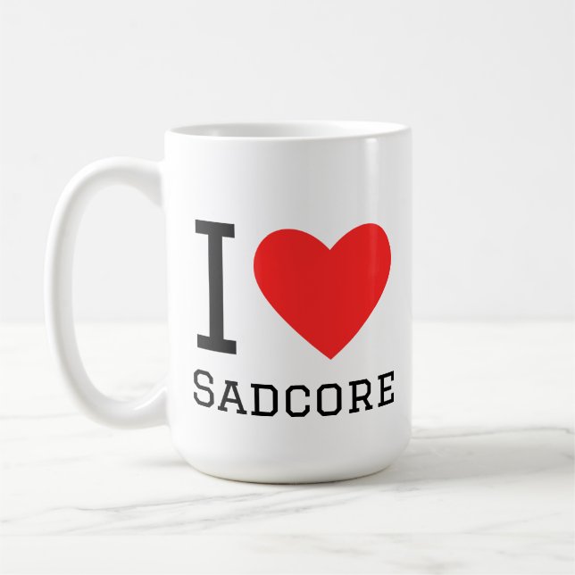 Taza De Café Amo a sadcore (Izquierda)