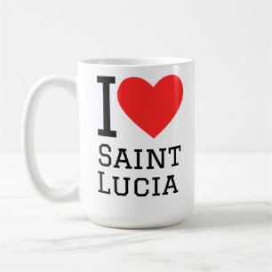 Taza De Café Amo a Santa Lucía