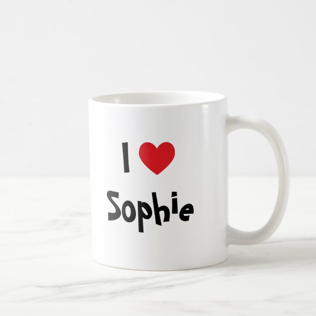Taza De Café Amo a Sophie (Derecha)