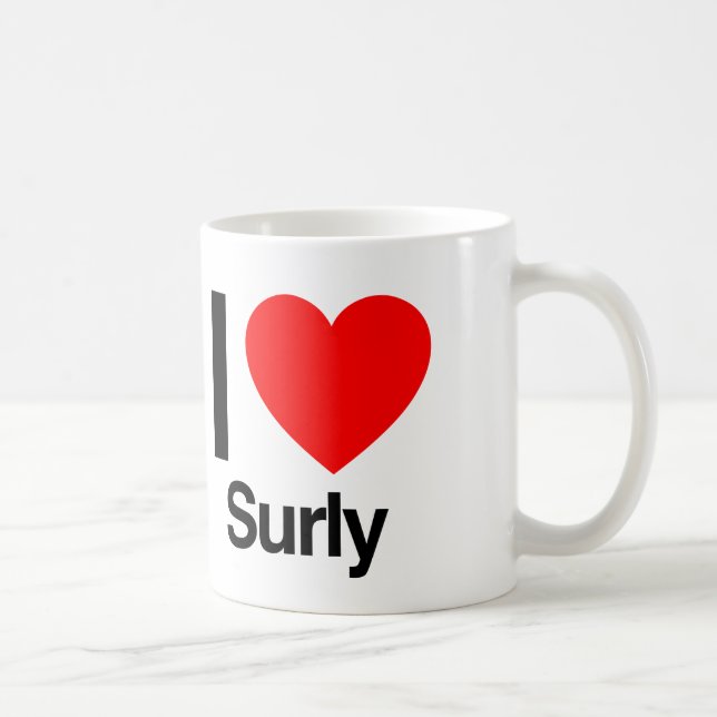Taza De Café amo a surly (Derecha)