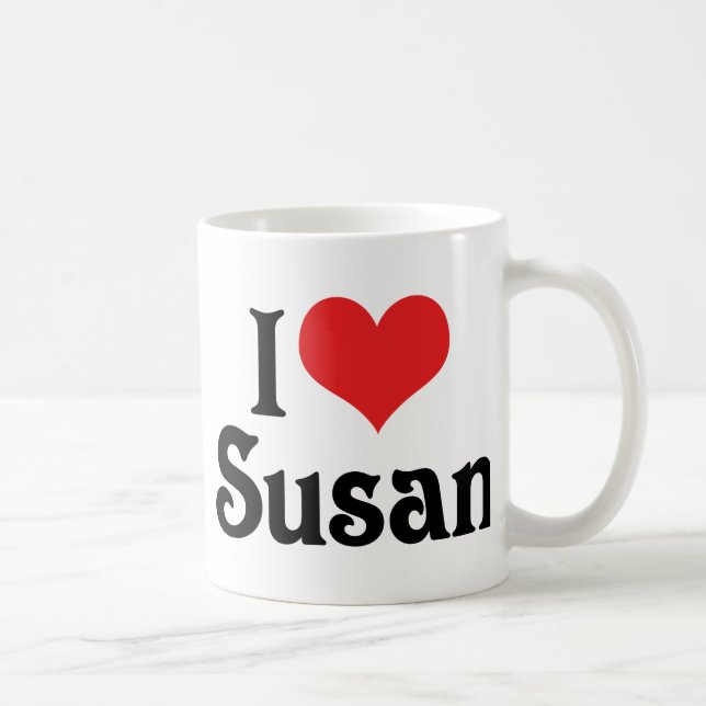 Taza De Café Amo a Susan (Derecha)