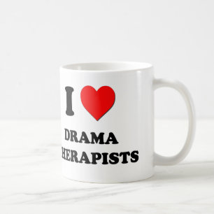 Taza De Café Amo a terapeutas del drama
