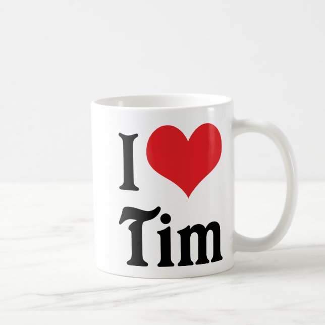 Taza De Café Amo a Tim (Derecha)