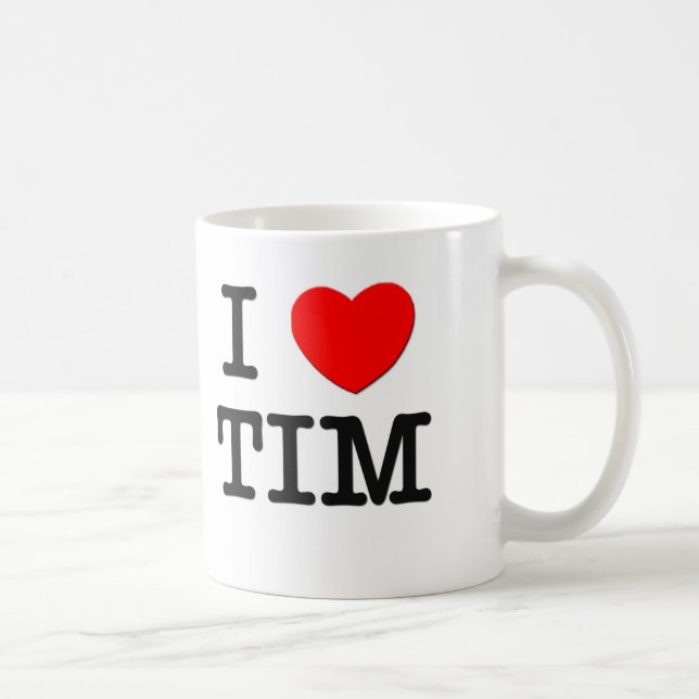 Taza De Café Amo a Tim (Derecha)