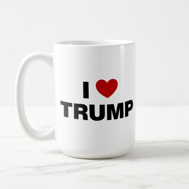 Taza De Café Amo a Trump (Izquierda)
