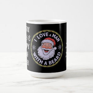 Taza De Café Amo a un hombre con barba graciosa
