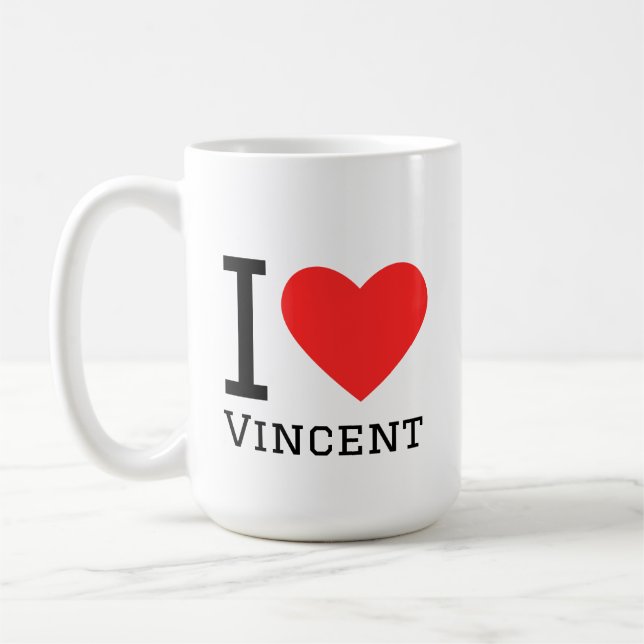 Taza De Café Amo a Vincent (Izquierda)