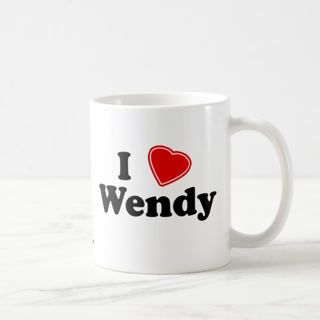 Taza De Café Amo a Wendy (Derecha)