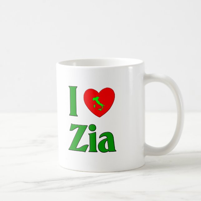Taza De Café Amo a Zia (Derecha)