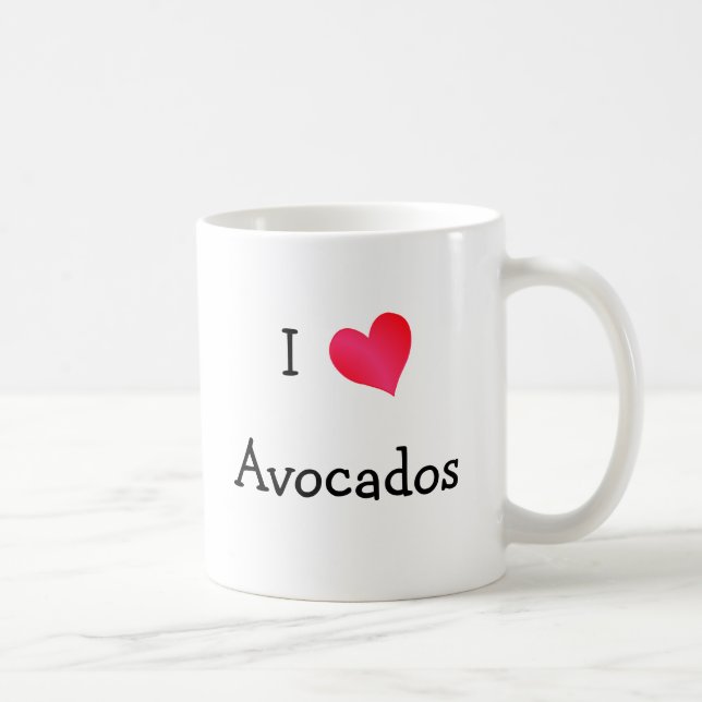 Taza De Café Amo Aguacates (Derecha)