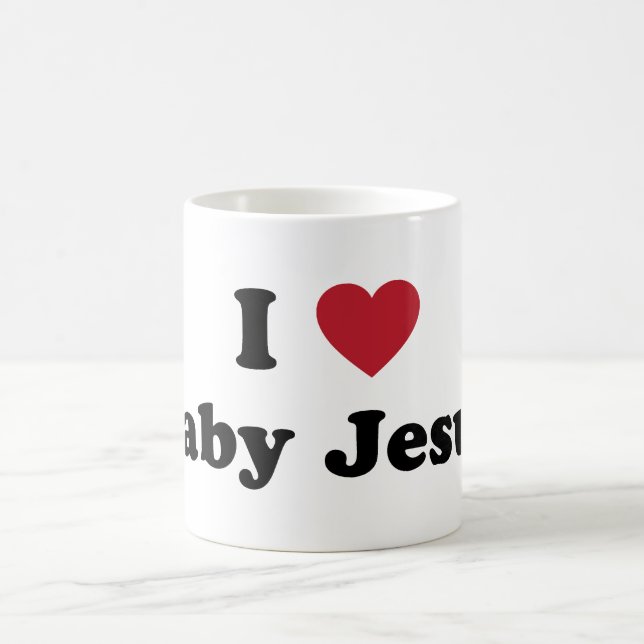 Taza De Café Amo al bebé Jesús (Centro)
