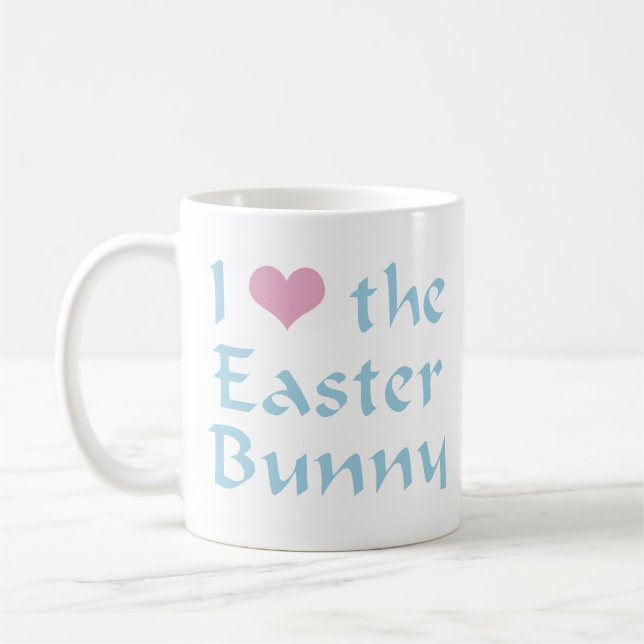 Taza De Café Amo al conejo de Pascua (Izquierda)