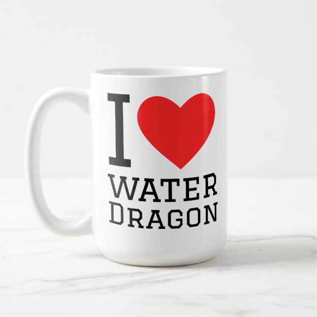 Taza De Café Amo al dragón de agua (Izquierda)