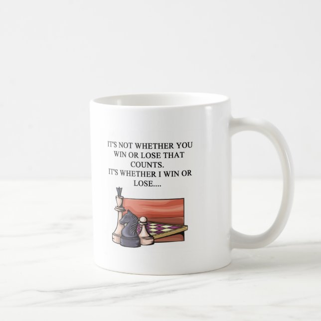 Taza De Café amo al jugador de ajedrez (Derecha)