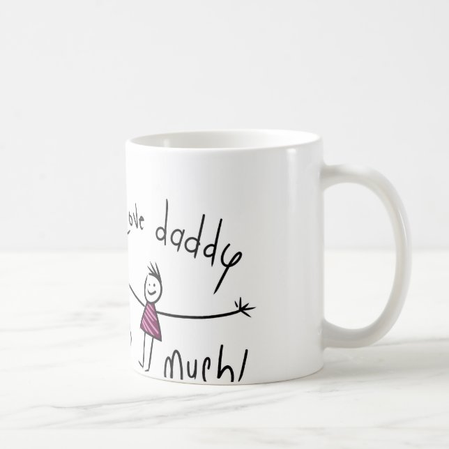 TAZA DE CAFÉ ¡AMO AL PAPÁ ESTE MUCHO! NUEVA IDEA DEL REGALO DEL (Derecha)