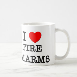 Taza De Café Amo alarma de incendio