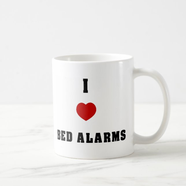 Taza De Café Amo alarmas de la cama (Derecha)